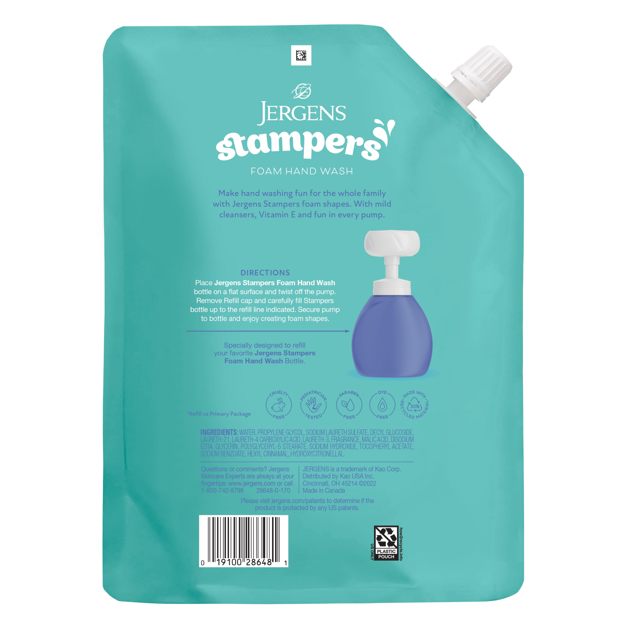 Stampers Foam Hand Wash Refill Pouch