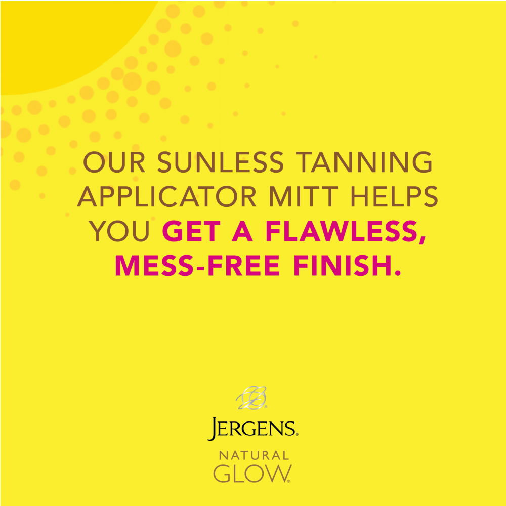 Our sunless tanning applicator mitt helps you get a flawless, mess-free finish.