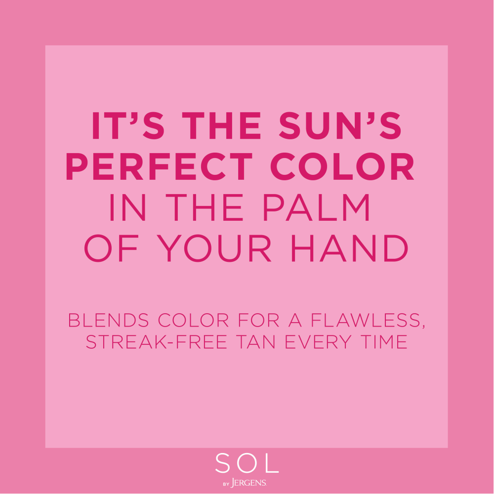 It's the sun's perfect color in the palm of your hand. Blends colors for a flawless, streak-free tan every time